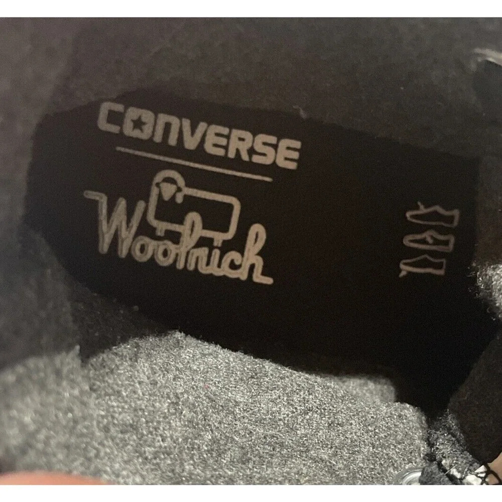 Converse X Woolrich Hi-Top Sneakers Chuck Taylor All Star Wool Size M 4.5 W 6.5 - Picture 14 of 16